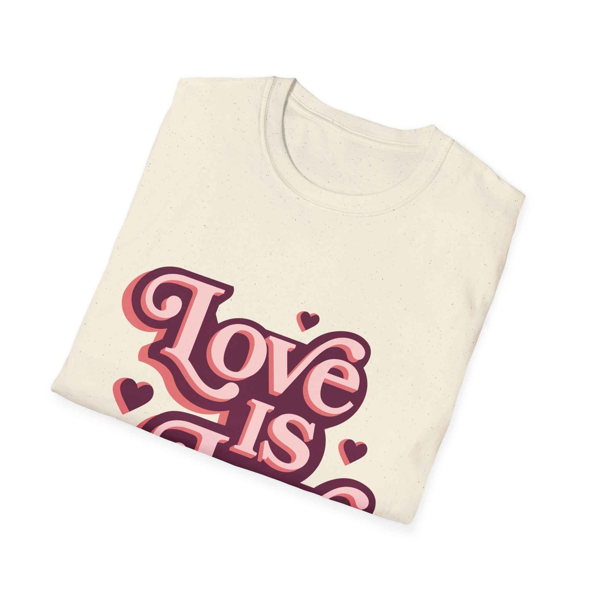 Love Is Love T‑Shirt — Retro Valentine LGBTQ Pride Tee